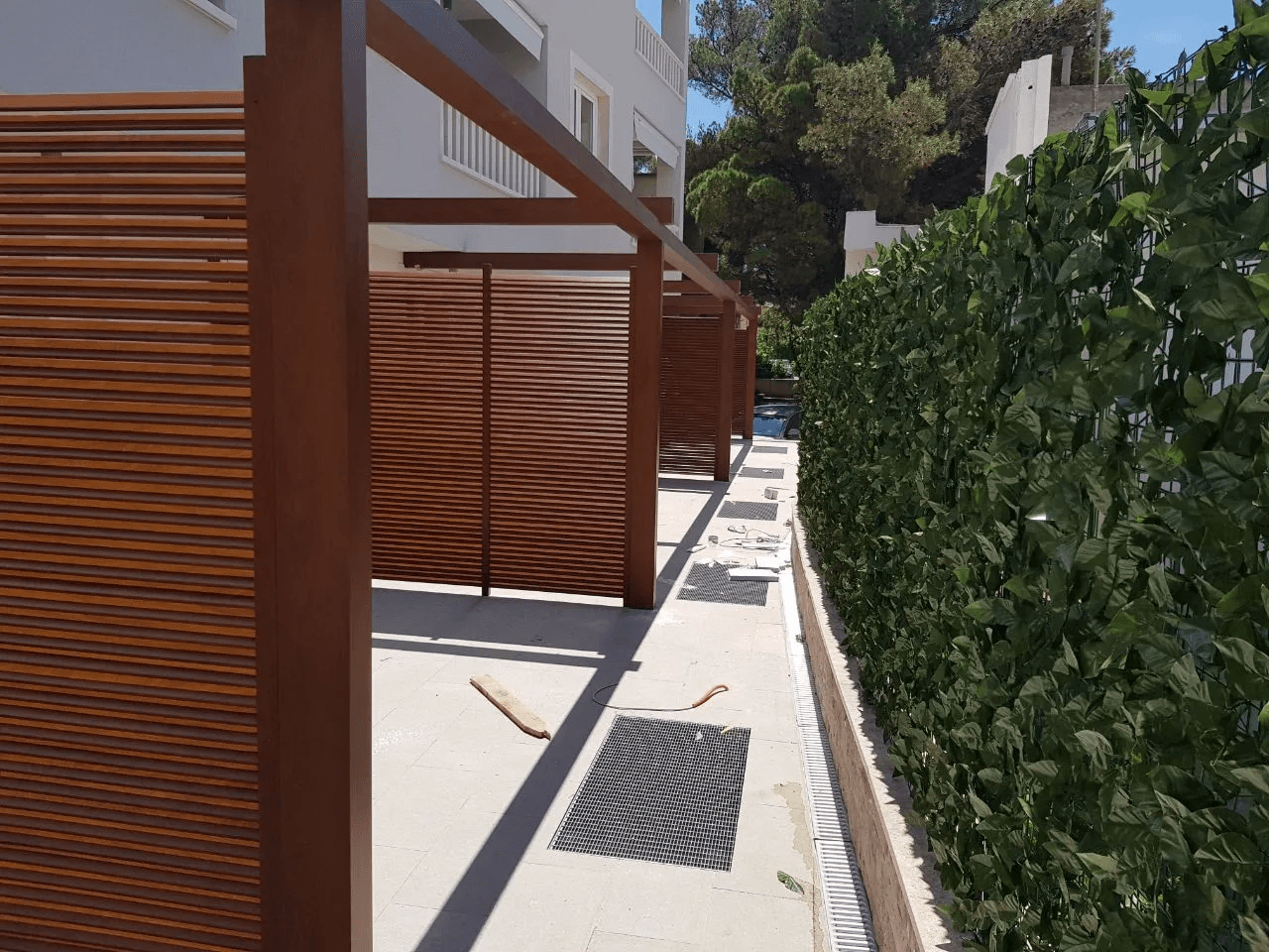 Pergola natkriveni prolaz